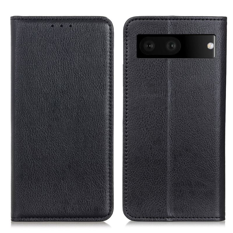 Flip Cover Google Pixel 7 Cuir Fendu Litchi