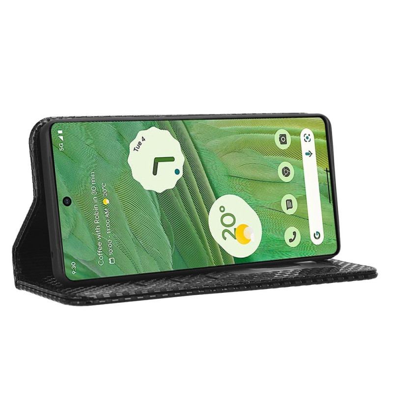 Flip Cover Google Pixel 7 Texturée