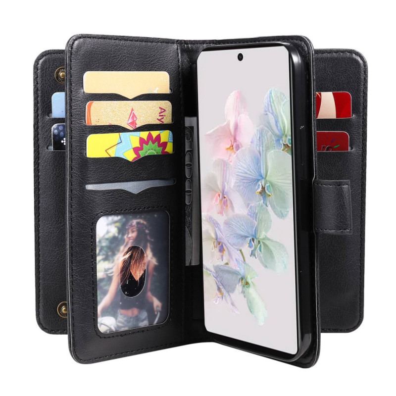 Housse Google Pixel 7 Multi-Fonctionnelle 10 Porte-cartes