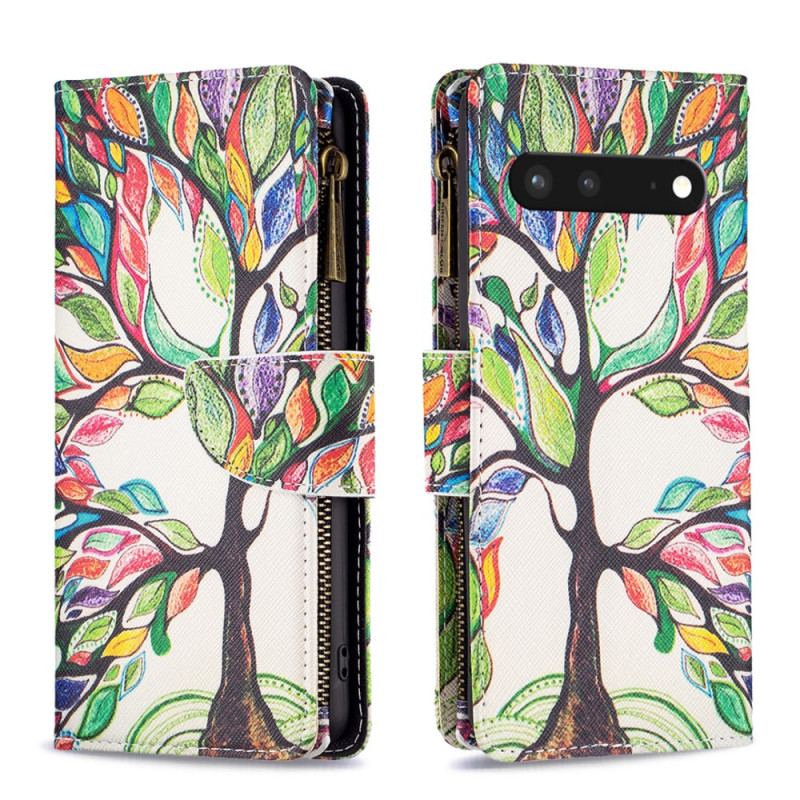 Housse Google Pixel 7 Portefeuille Arbre