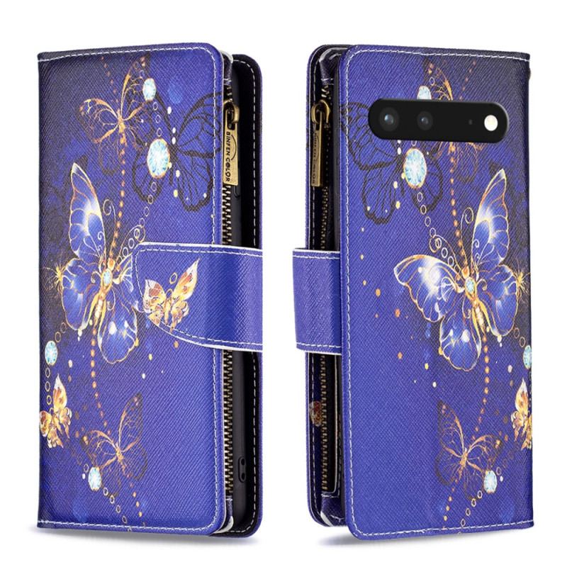 Housse Google Pixel 7 Portefeuille Papillons