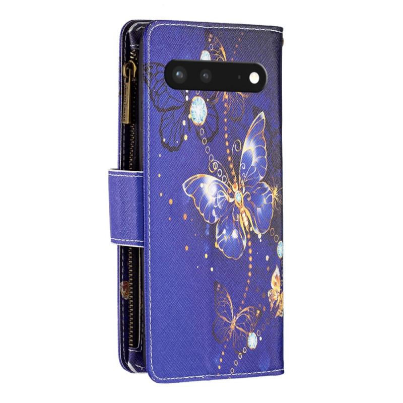 Housse Google Pixel 7 Portefeuille Papillons