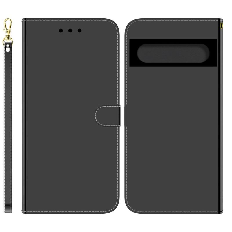 Housse Google Pixel 7 Simili Cuir Couverture Miroir