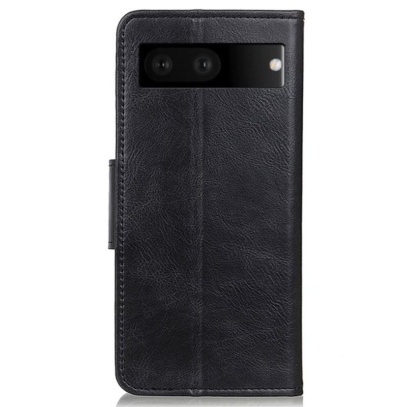 Housse Google Pixel 7 Style Cuir Fermoir Réversible