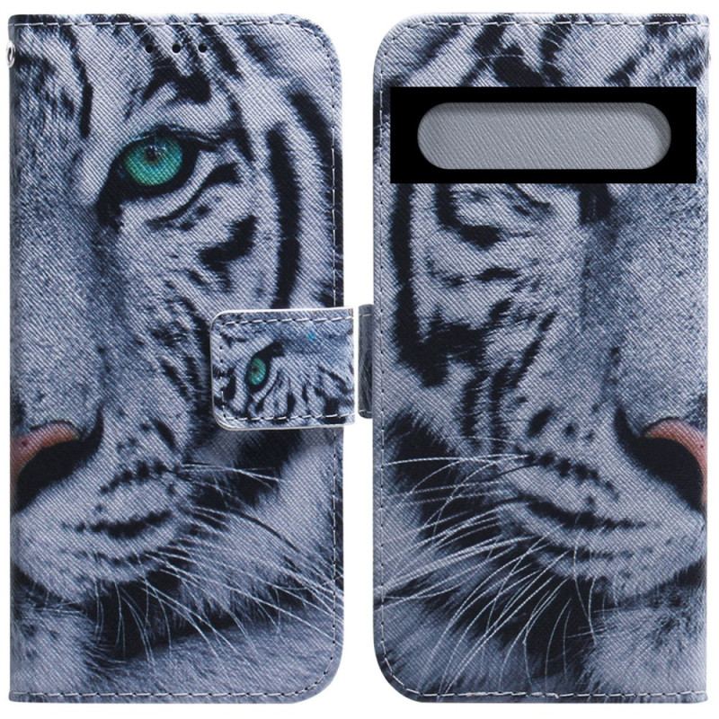 Housse Google Pixel 7 Tigre Blanc