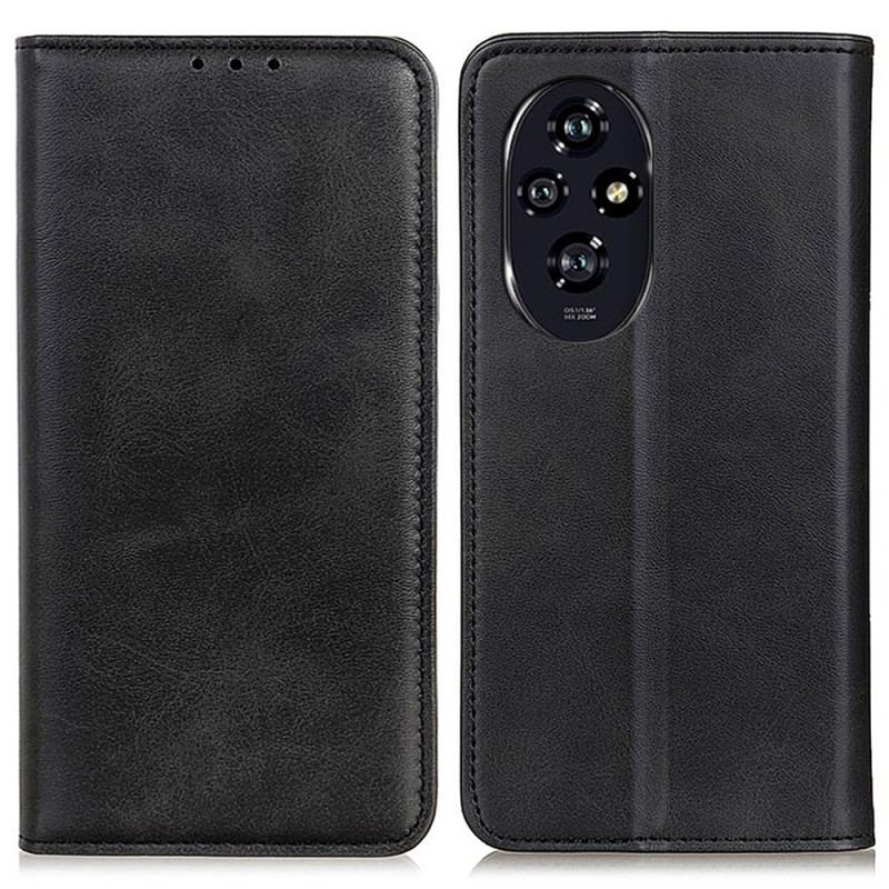 Flip Cover Honor 200 Pro Cuir Fendu