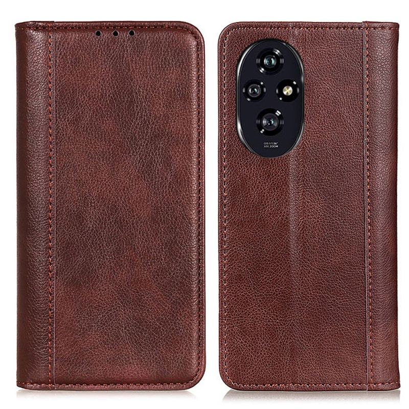 Flip Cover Honor 200 Pro Cuir Fendu