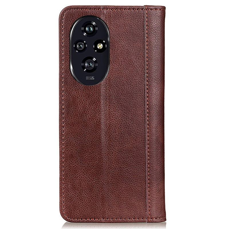 Flip Cover Honor 200 Pro Cuir Fendu