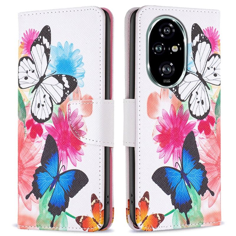 Housse Honor 200 Pro Deux Papillons