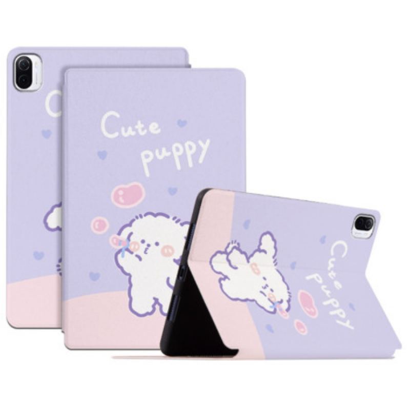 Coque Xiaomi Pad 5 Cute Puppy Simili Cuir