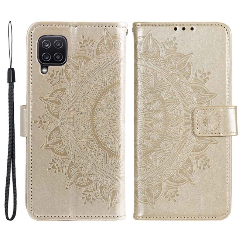 Housse Samsung Galaxy M33 5G Mandala Soleil à Lanière