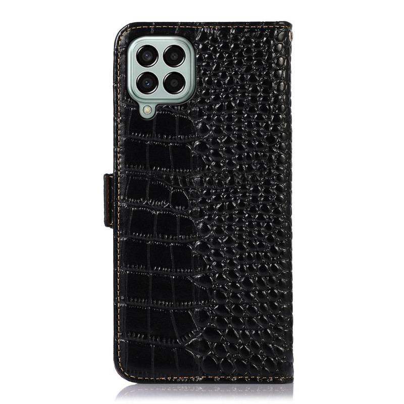 Housse Samsung Galaxy M33 5G Style Crocodile RFID