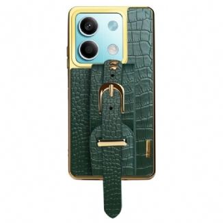 Coque Xiaomi Redmi Note 13 5G Design Bracelet et Texture Crocodile