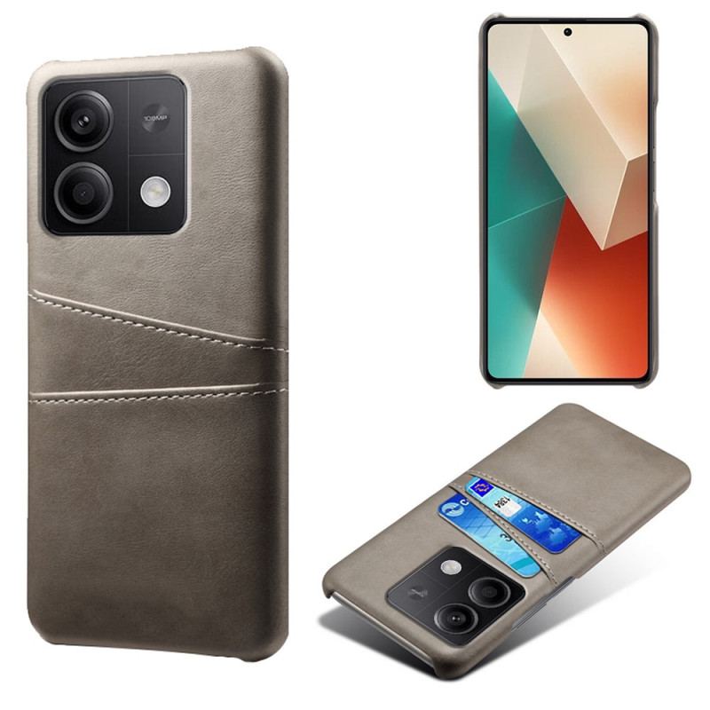 Coque Xiaomi Redmi Note 13 5G Effet Cuir Porte-Cartes