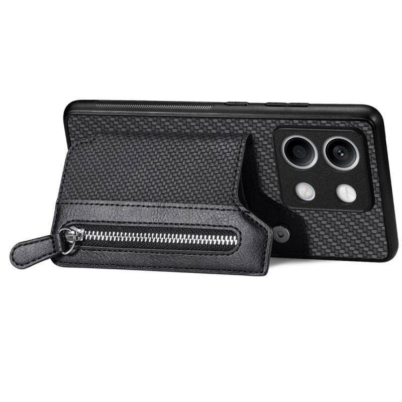 Coque Xiaomi Redmi Note 13 5G Porte-Monnaie à Fermeture Éclair