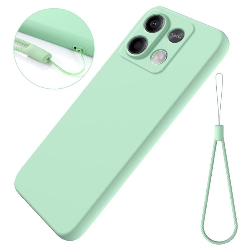 Coque Xiaomi Redmi Note 13 5G Silicone Liquide à Lanière