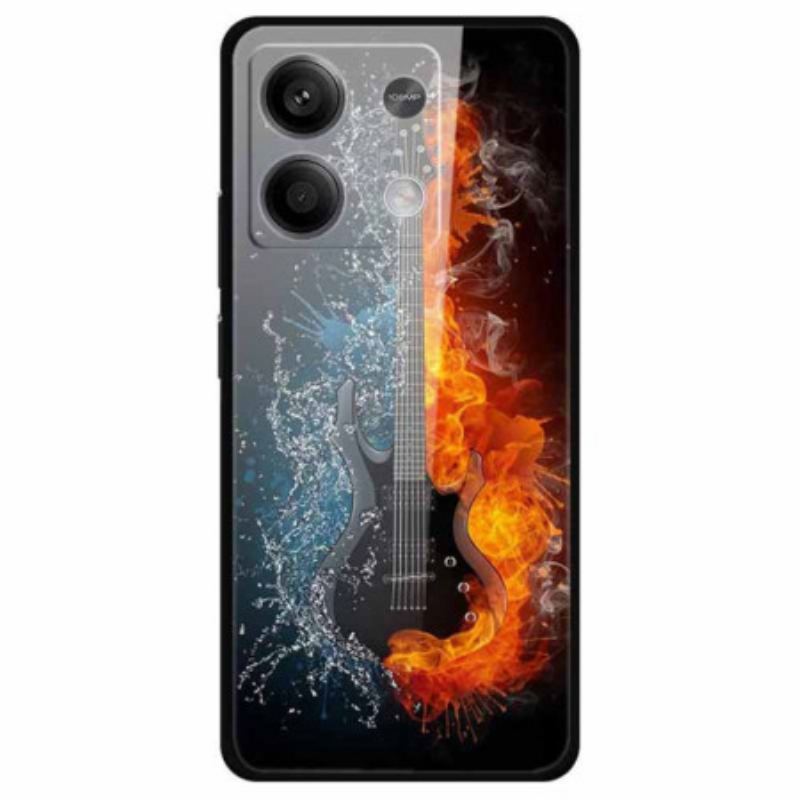 Coque Xiaomi Redmi Note 13 5G Verre Trempé Guitare de Glace et de Feu