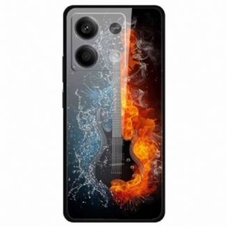 Coque Xiaomi Redmi Note 13 5G Verre Trempé Guitare de Glace et de Feu