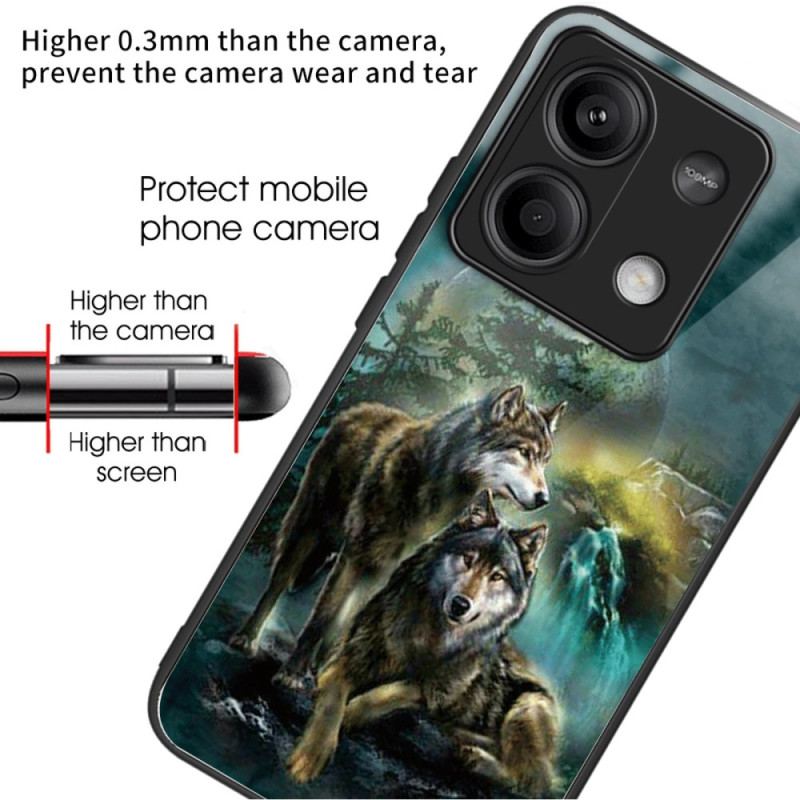 Coque Xiaomi Redmi Note 13 5G Verre Trempé Motif de Loups