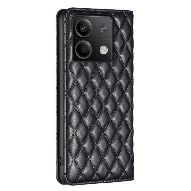 Flip Cover Xiaomi Redmi Note 13 5G Matelassée BINFEN COLOR