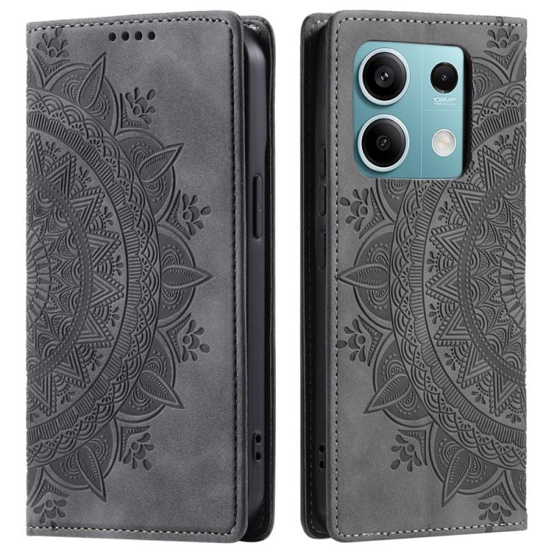 Flip Cover Xiaomi Redmi Note 13 5G Motif Mandala