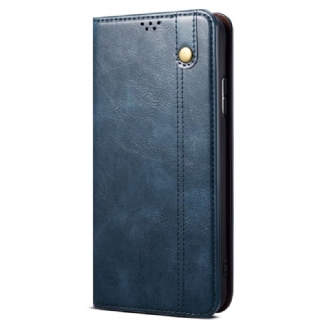 Flip Cover Xiaomi Redmi Note 13 5G Simili Cuir Ciré