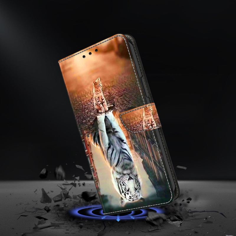 Housse Xiaomi Redmi Note 13 5G avec motif 3D Rêve de Chaton