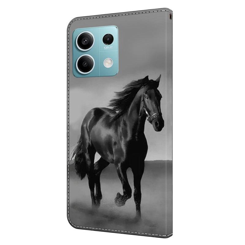 Housse Xiaomi Redmi Note 13 5G Cheval Noir