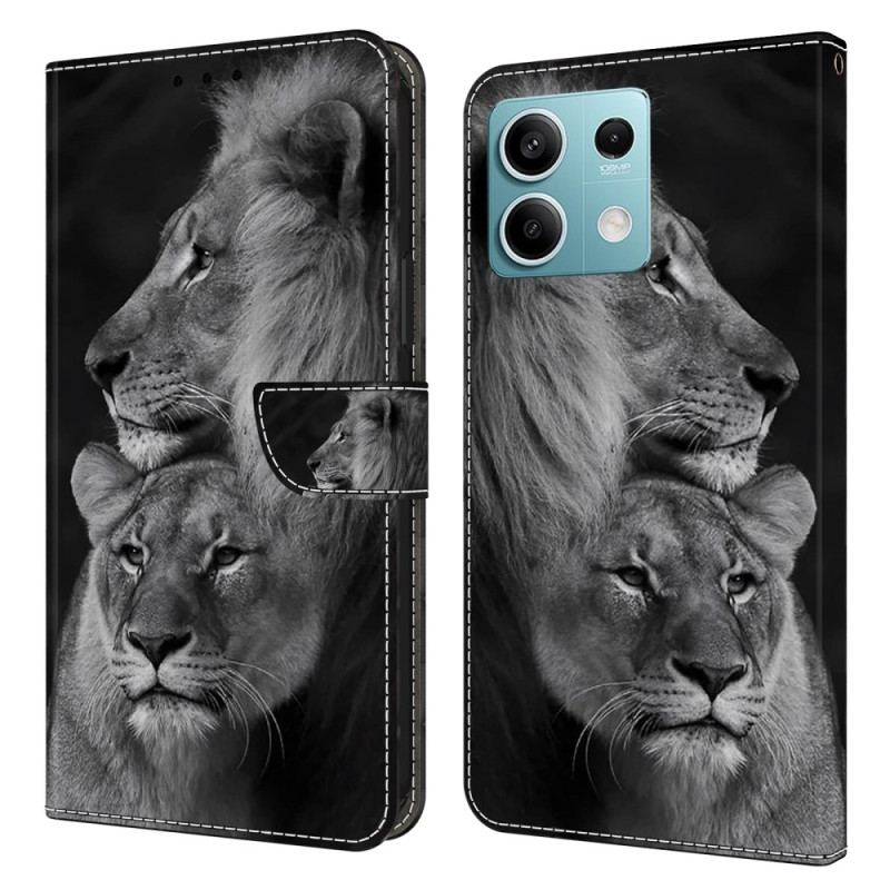 Housse Xiaomi Redmi Note 13 5G Couple de Lions