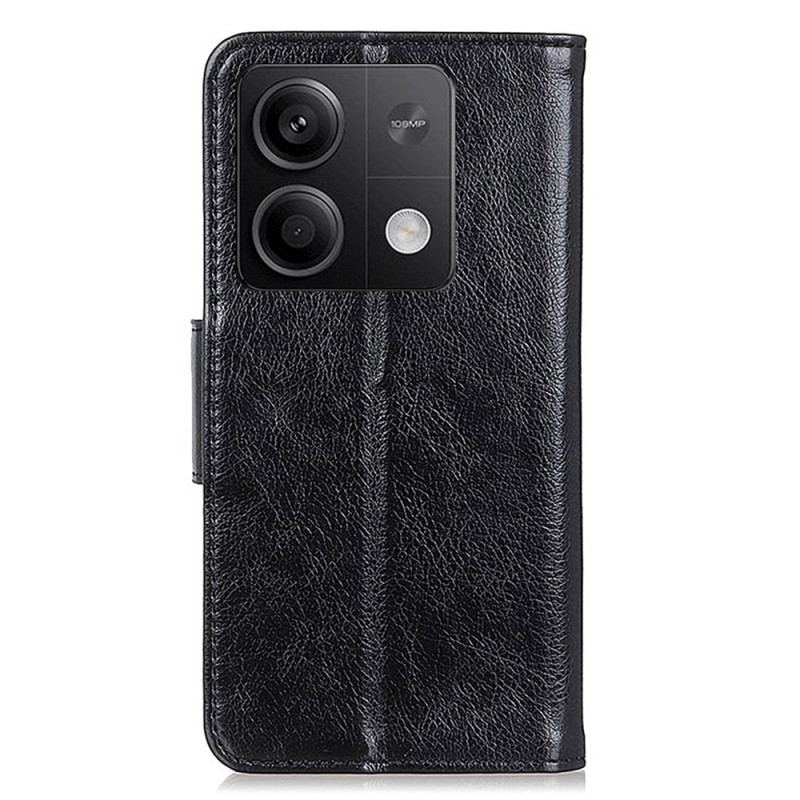 Housse Xiaomi Redmi Note 13 5G Cuir Fendu Texture Nappa