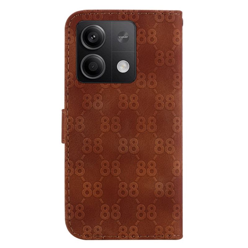 Housse Xiaomi Redmi Note 13 5G Design 88 à Lanière