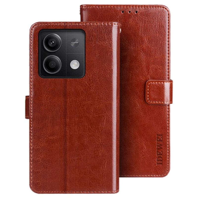 Housse Xiaomi Redmi Note 13 5G Effet Cuir IDEWEI