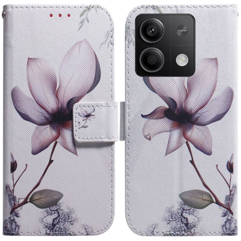 Housse Xiaomi Redmi Note 13 5G Fleur Rose