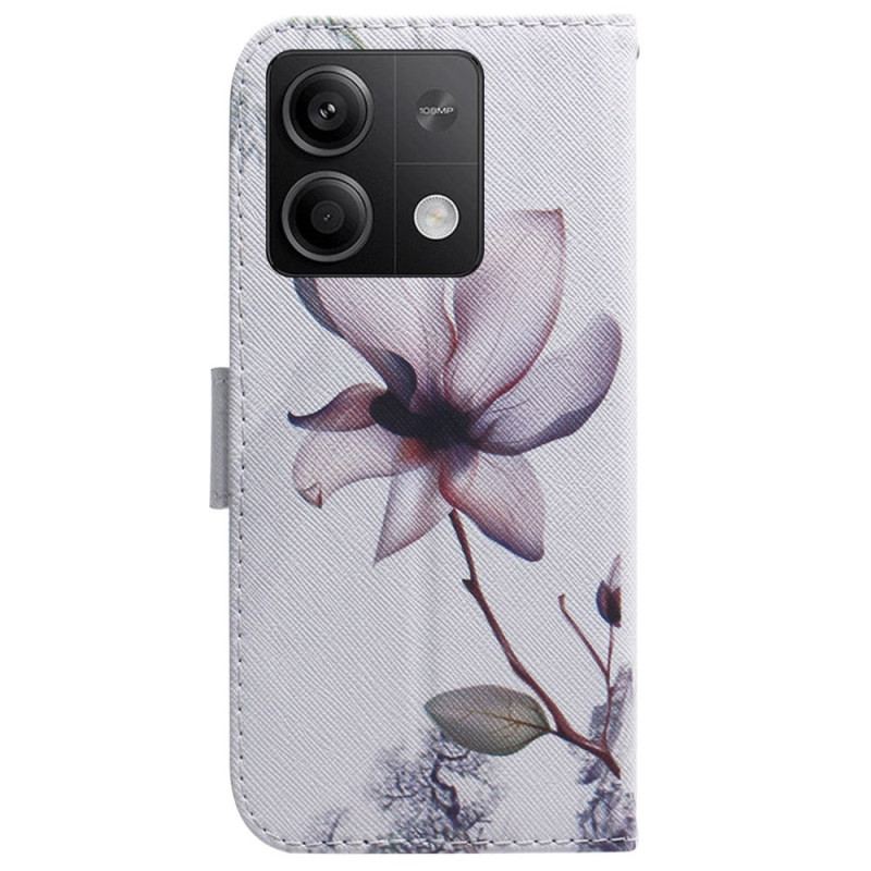 Housse Xiaomi Redmi Note 13 5G Fleur Rose