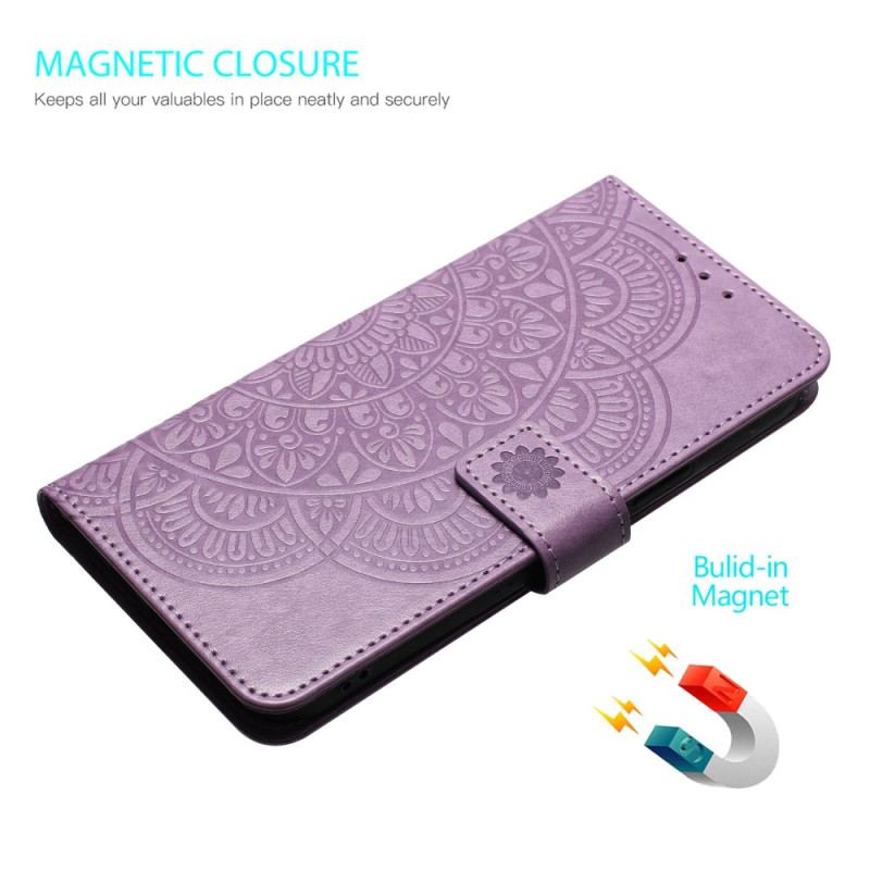 Housse Xiaomi Redmi Note 13 5G Impression Mandala avec Lanière