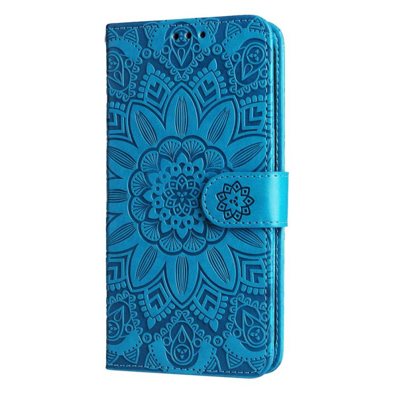 Housse Xiaomi Redmi Note 13 5G Motif de Tournesol à Lanière