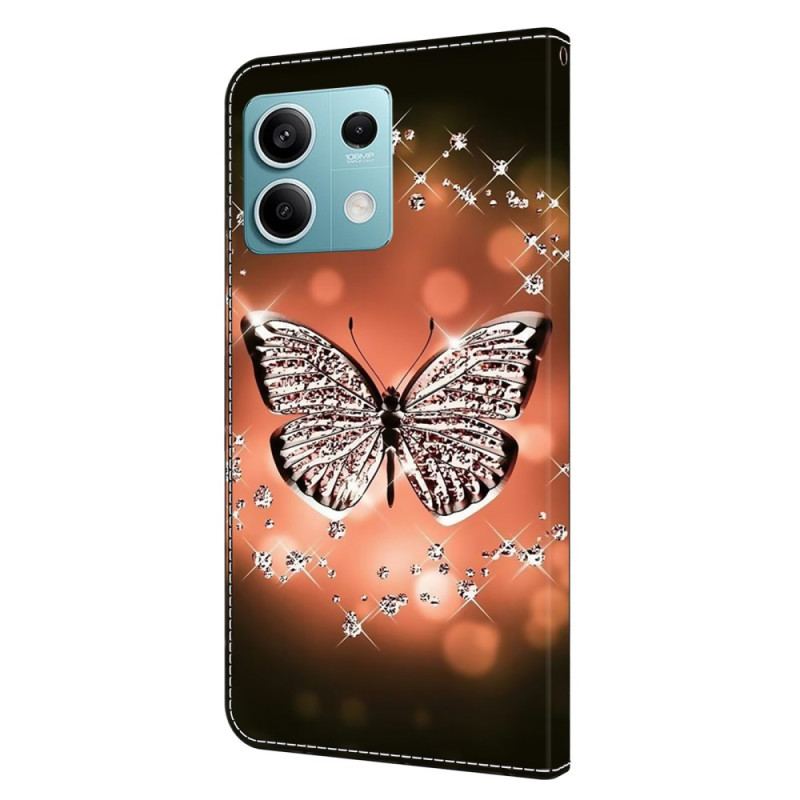 Housse Xiaomi Redmi Note 13 5G Papillon Cristal