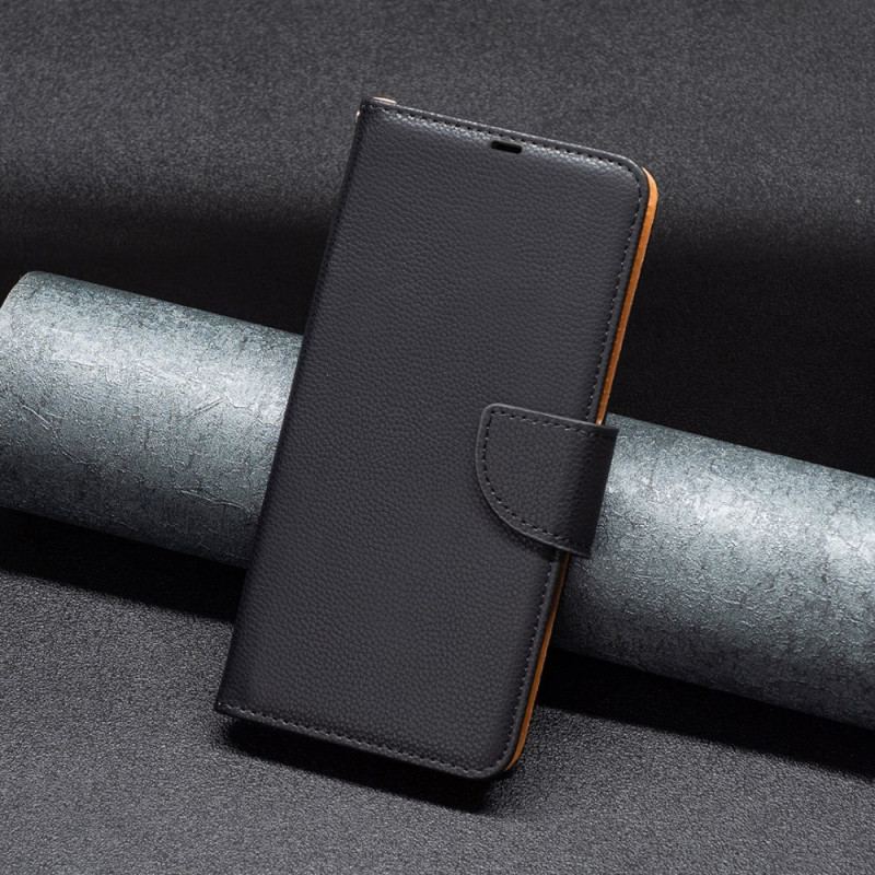 Housse Xiaomi Redmi Note 13 5G Simili Cuir Litchi à Lanière