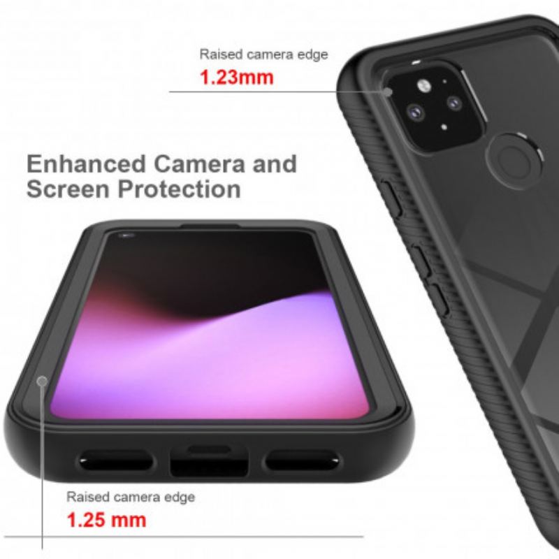 Coque Google Pixel 5 Hybride Rebords Biseautés