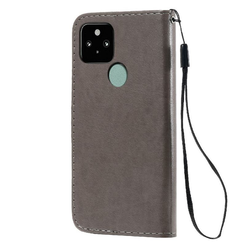 Housse Google Pixel 5 Chat et Abeille à Lanière