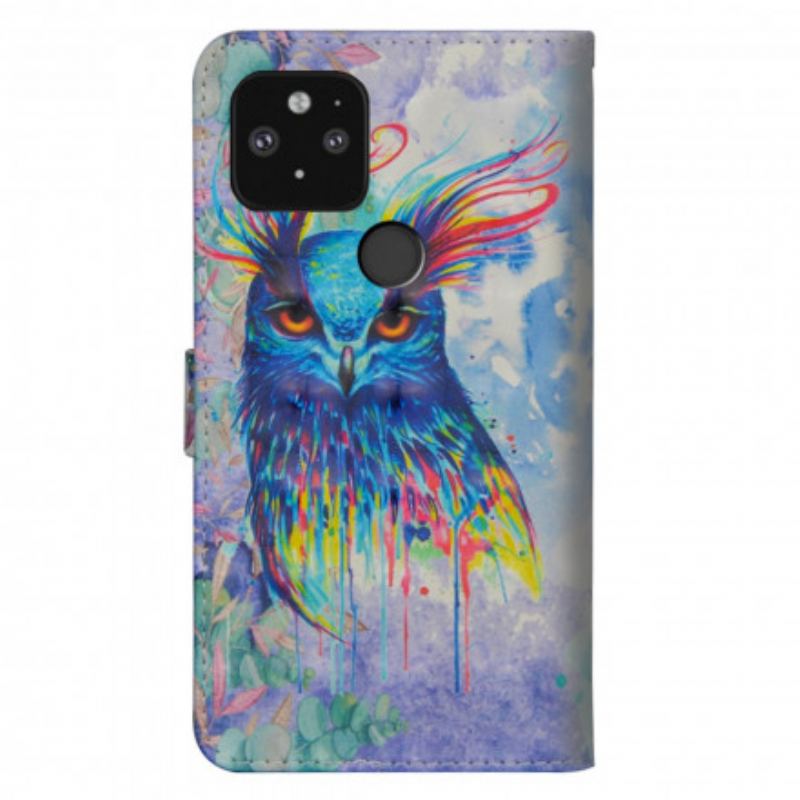 Housse Google Pixel 5 Oiseau Aquarelle