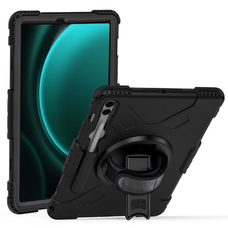 Coque Samsung Galaxy Tab S9 Plus / S9 FE Plus Multifonctionnelle avec Support et Bandoulière