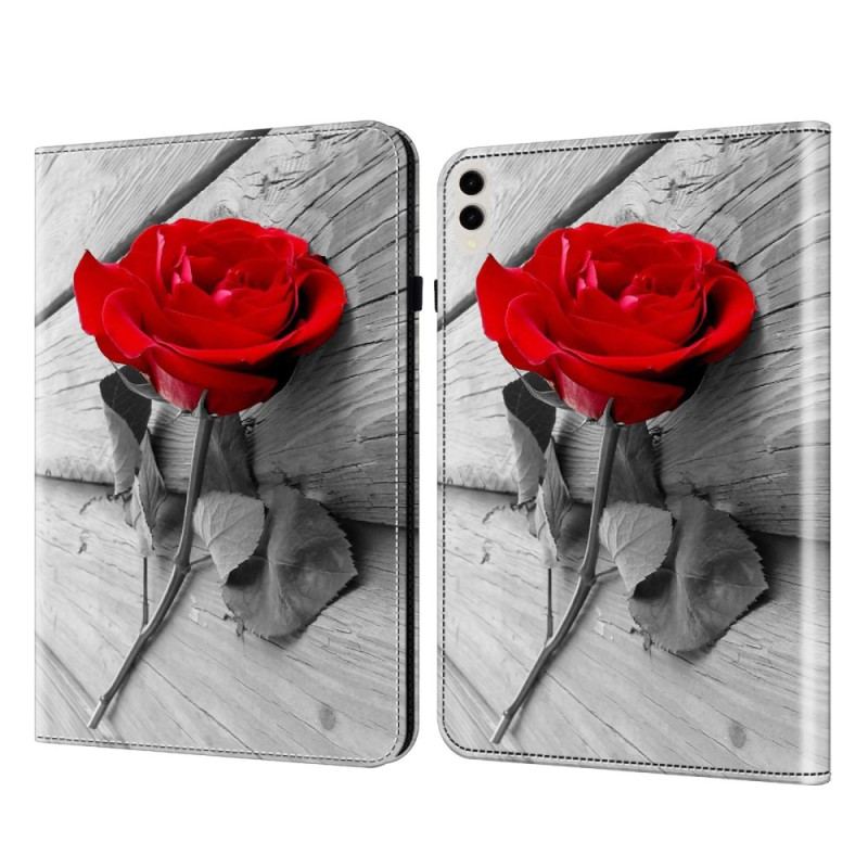 Étui Samsung Galaxy Tab S9 Plus / S9 FE Plus Motif Rose