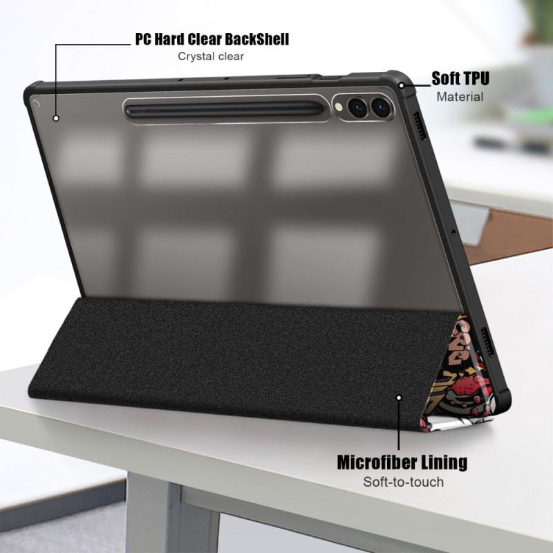 Smart Case Samsung Galaxy Tab S9 Plus Dos Transparent Graffiti