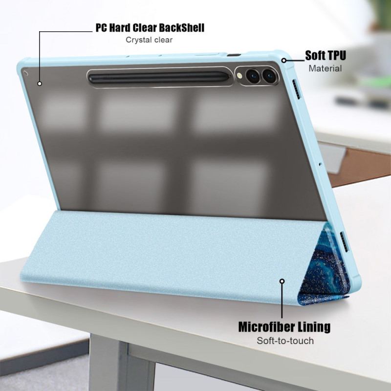 Smart Case Samsung Galaxy Tab S9 Plus Dos Transparent Vague