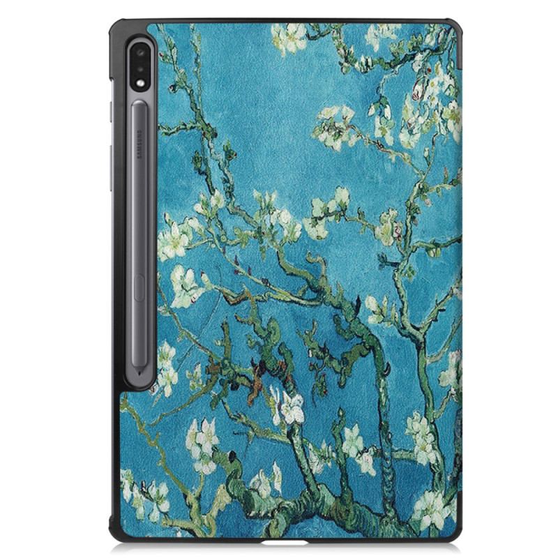 Smart Case Samsung Galaxy Tab S9 Plus Fleurs d'Abricot