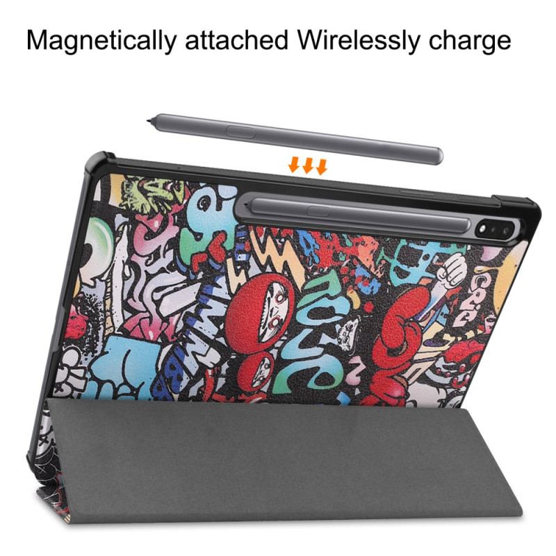 Smart Case Samsung Galaxy Tab S9 Plus Motif Graffiti