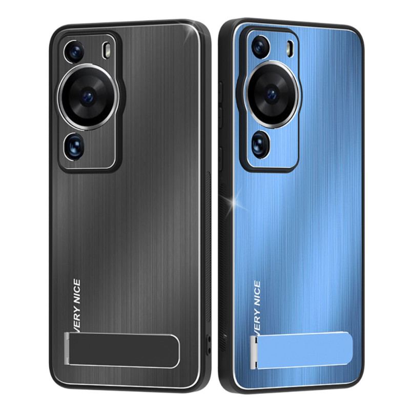 Coque Huawei P60 Pro Aluminium Brossé avec Support