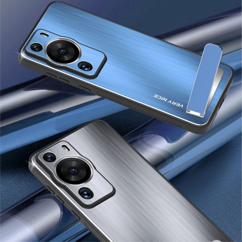 Coque Huawei P60 Pro Aluminium Brossé avec Support