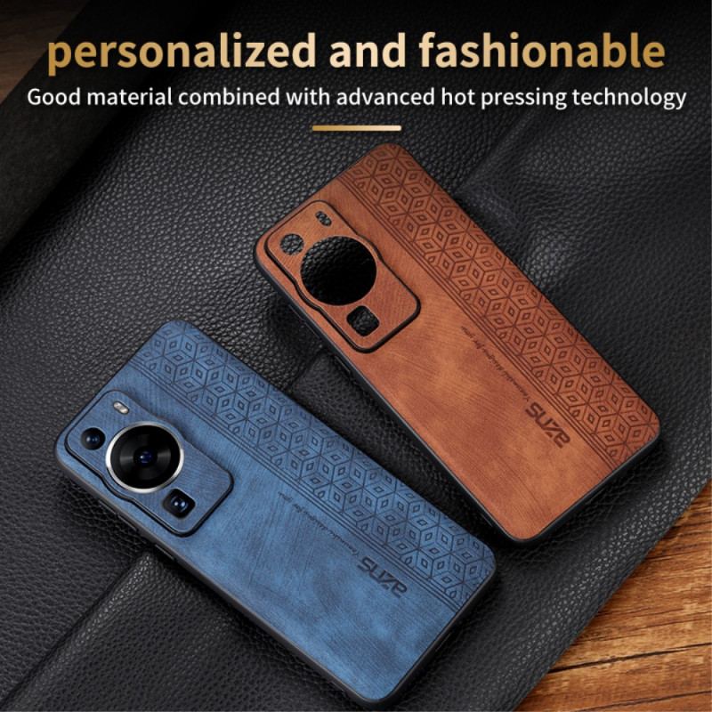 Coque Huawei P60 Pro Effet Cuir AZNS